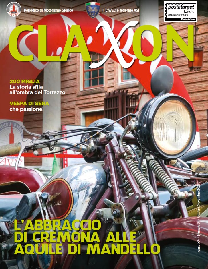 CAVEC – CLUB AMATORI VEICOLI D’EPOCA CREMONA: DA 37 ANNI È UN RIFERIMENTO PER GLI APPASSIONATI. E SULLA SUA RIVISTA “CLAXON” CELEBRA LE MOTO GUZZI SPORT 15