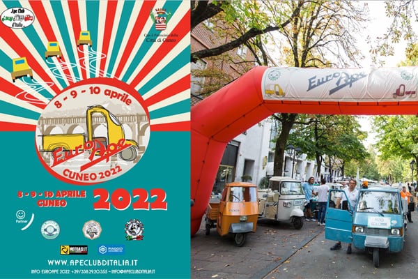 “EUROAPE” IS BACK: BIG RALLY IN CUNEO, FROM 8 TO 10 APRIL 2022, DEDICATED TO THE LEGENDARY THREE-WHEELER

