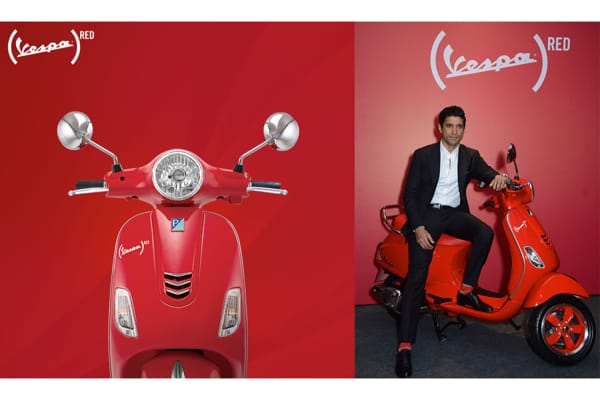 gruppo piaggio vespa red