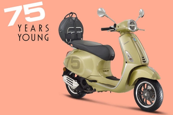 VESPA COMPIE 75 ANNI E LI FESTEGGIA CON UNA SERIE SPECIALE