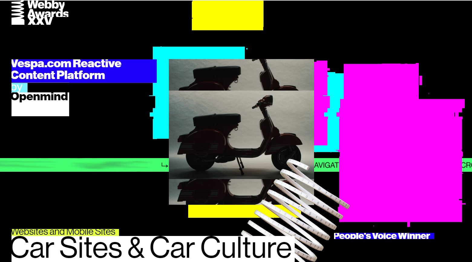 VESPA A WINNER AT THE PRESTIGIOUS WEBBY AWARDS