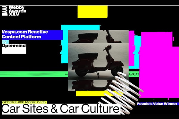 VESPA A WINNER AT THE PRESTIGIOUS WEBBY AWARDS