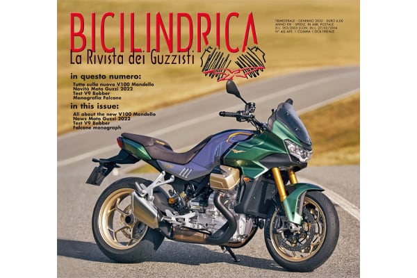 “BICILINDRICA”, THE MAGAZINE OF GUZZISTI:
OFFERS WIDE READERS THE “MOTO GUZZI MGS-01” MONOGRAPH FREE OF CHARGE