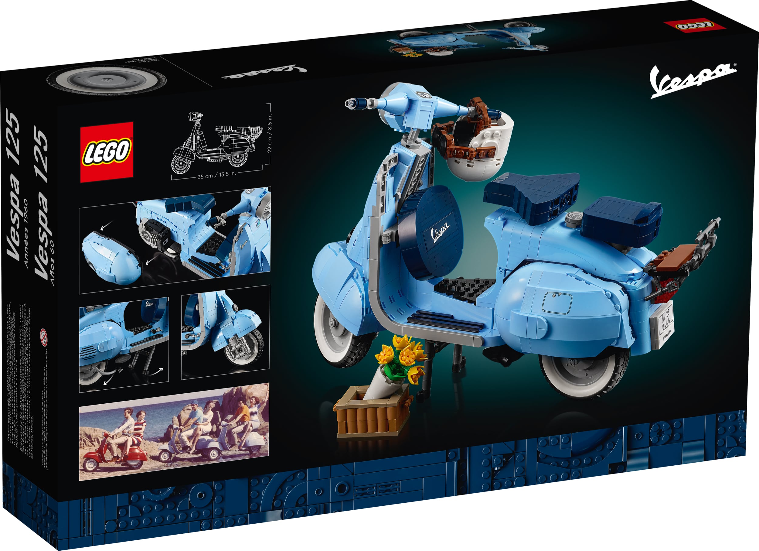 An Italian Style Icon: The elegance of the 1960's with the new LEGO® Vespa  125