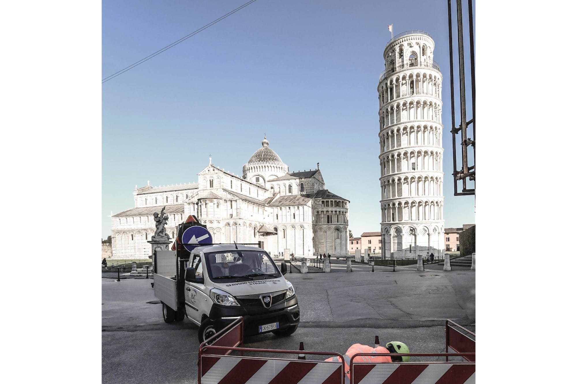 IN PISA, AVR’S PORTER NP6 VEHICLES FOR ROAD MAINTENANCE IN THE CITY OF THE LEANING TOWER