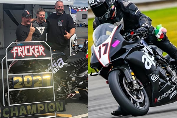 DAMIEN FRICKER: APRILIA FAN AND RACE RIDER BECOMES 2021 “NO LIMITS CUP 1000” CHAMPION IN ENGLAND. A LOVE STORY FOR BIKES AND TRACKS