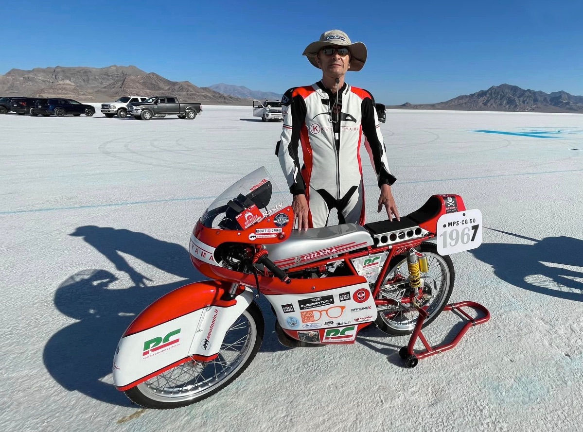 CHALLENGE AT BONNEVILLE 2024: FOUR RECORDS BREAKING ON A 1972 GILERA 50