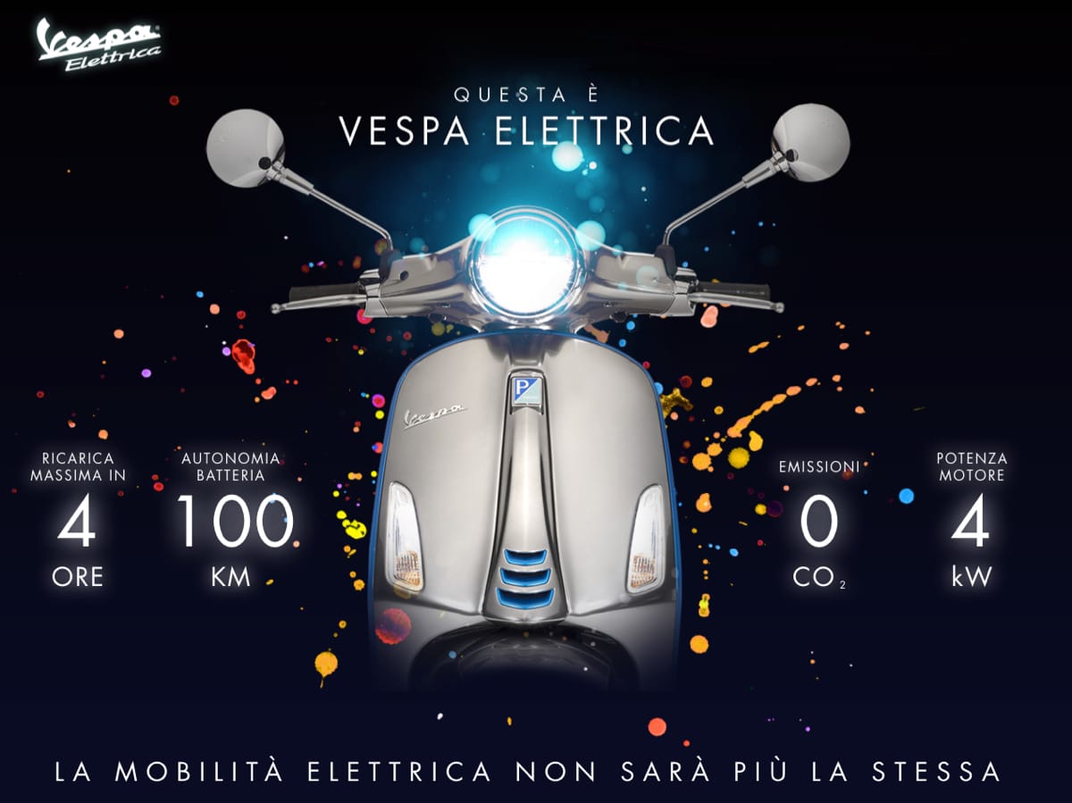 vespa elettrica videos