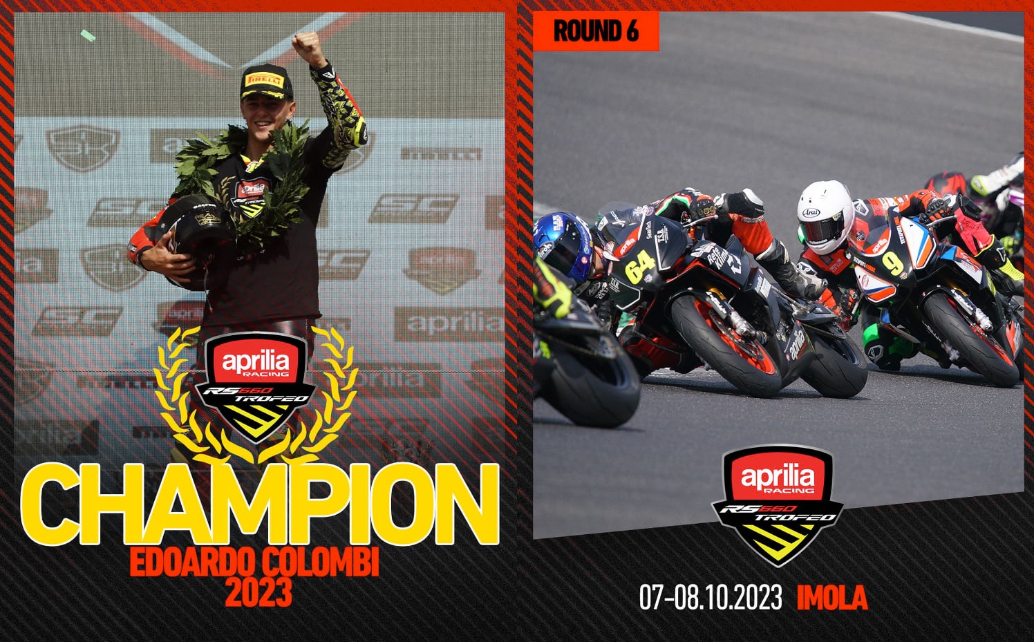THE SEASON ENDS IN IMOLA: EDOARDO COLOMBI IS THE 2023 APRILIA RS660 TROPHY CHAMPION