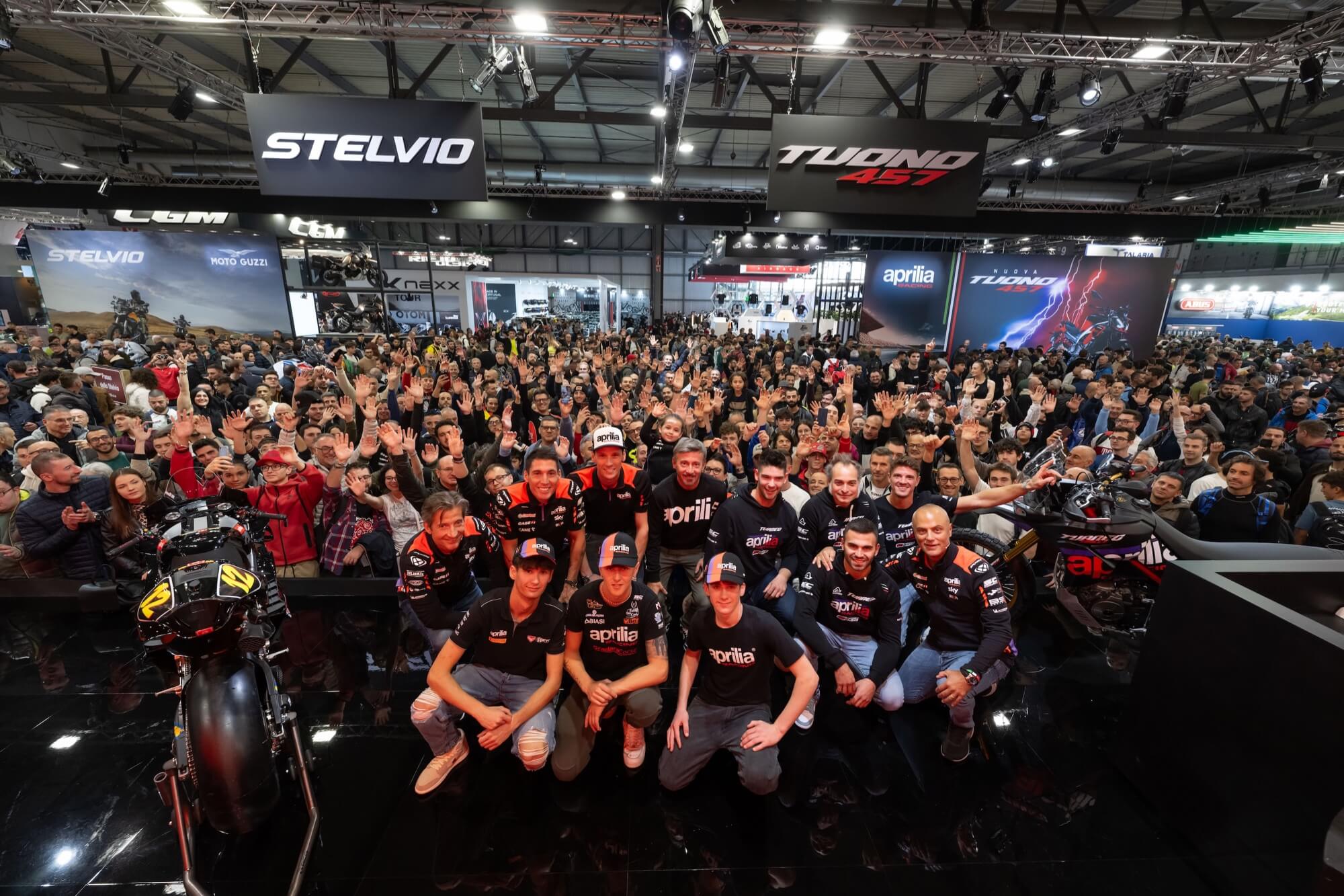 APRILIA RACING CELEBRA I SUOI CAMPIONI ALL’EICMA 2024