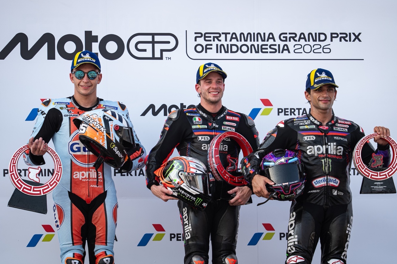 APRILIA RACING NELLA STORIA CON IL PRIMO POKER IN MOTOGP A MANDALIKA
