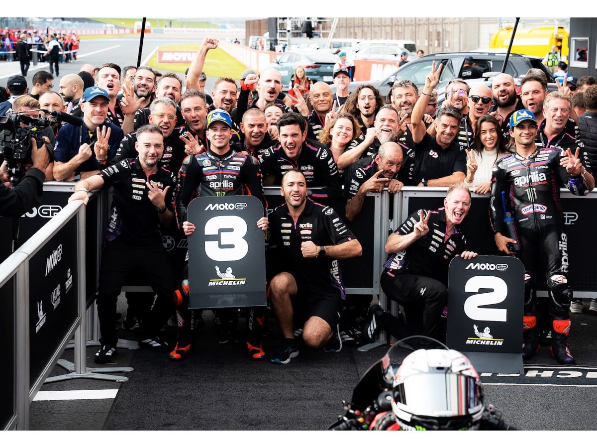 DOPPIO PODIO PER APRILIA RACING NEL GP DEL GIAPPONE