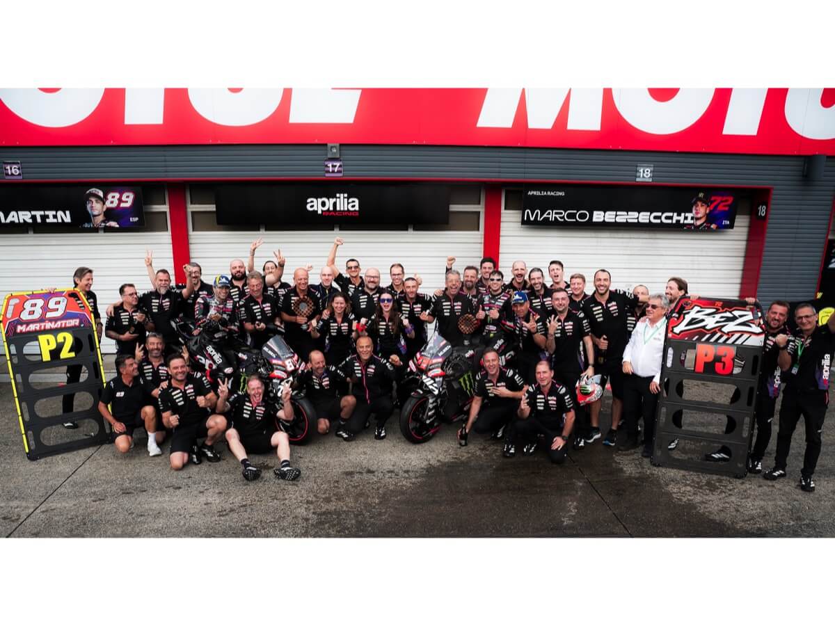 DOPPIO PODIO PER APRILIA RACING NEL GP DEL GIAPPONE