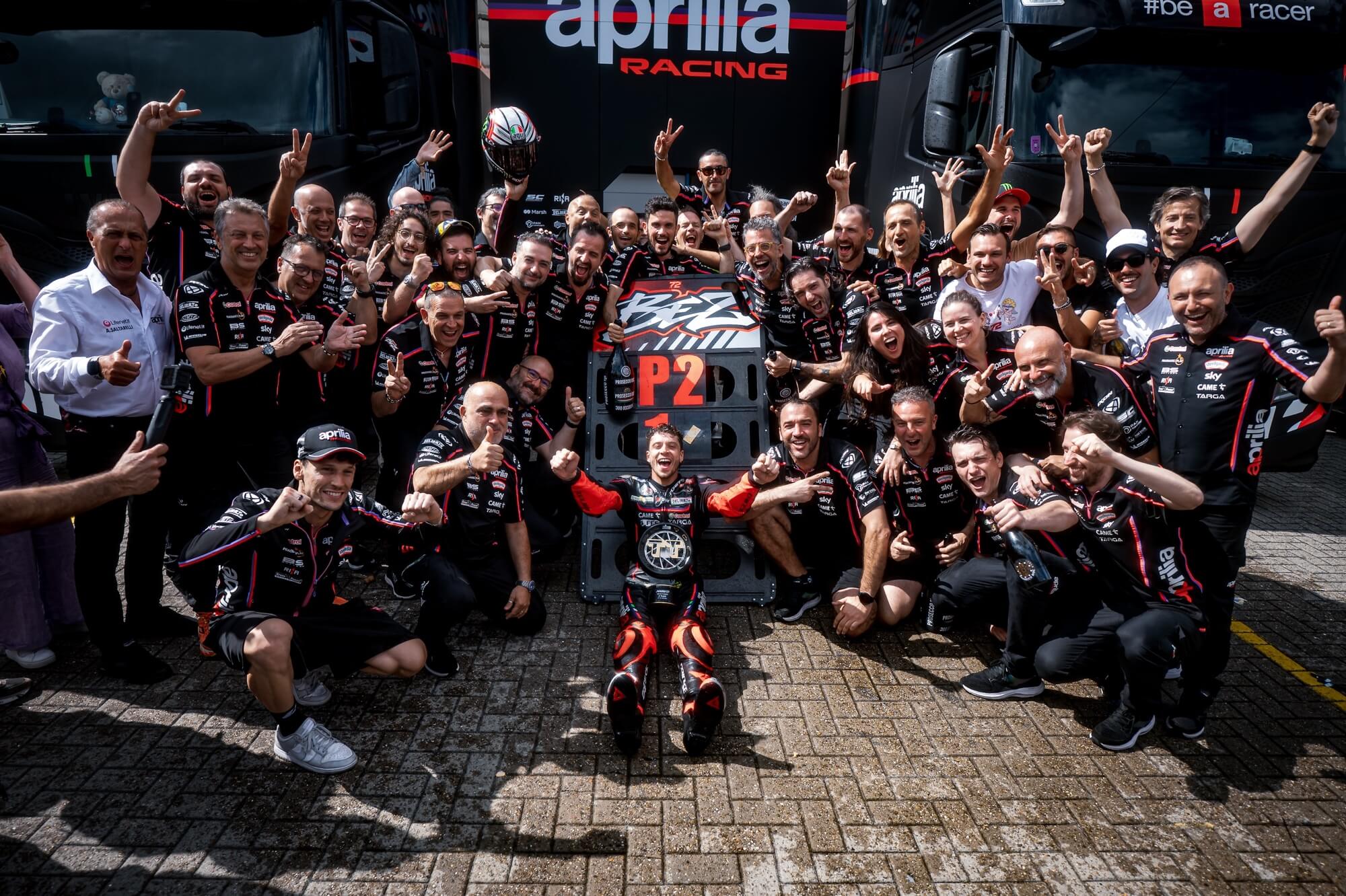SECOND PLACE FOR APRILIA RACING AND MARCO BEZZECCHI IN THE ASSEN RACE
