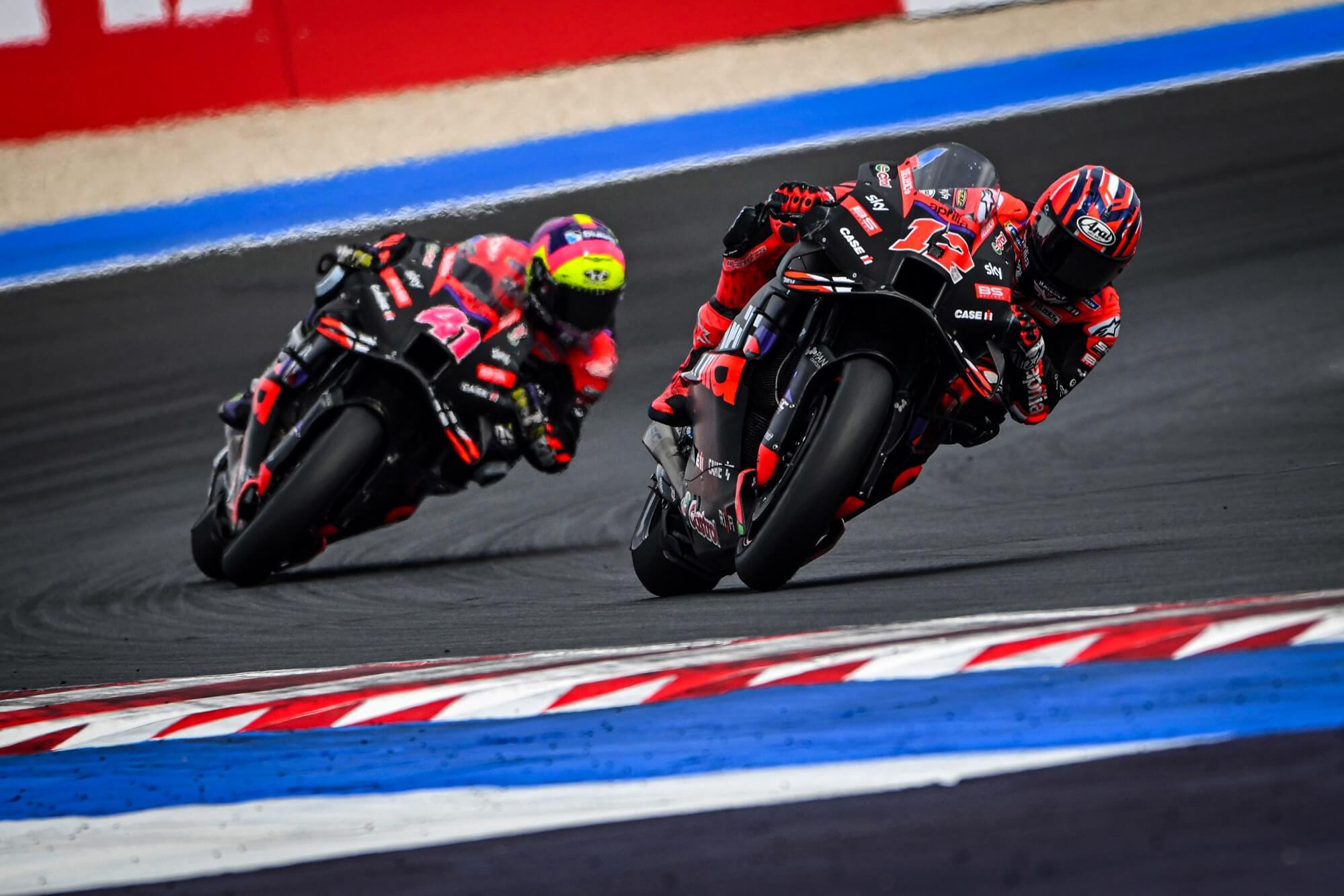 THREE APRILIAS IN THE TOP TEN AT THE MISANO RACE: VIÑALES SIXTH – THE BEST APRILIA ACROSS THE LINE, ESPARGARÓ EIGHTH AND OLIVEIRA TENTH