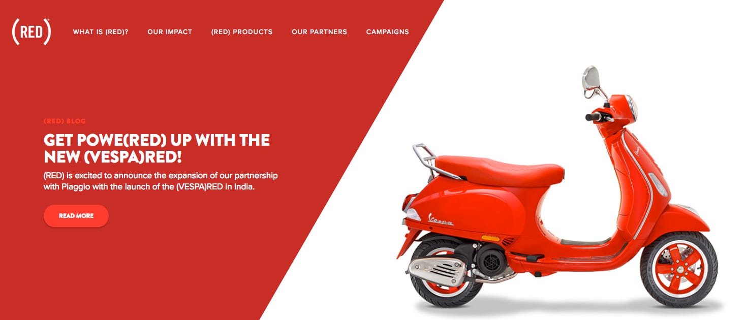 Gli accessori Vespa si colorano di RED - News