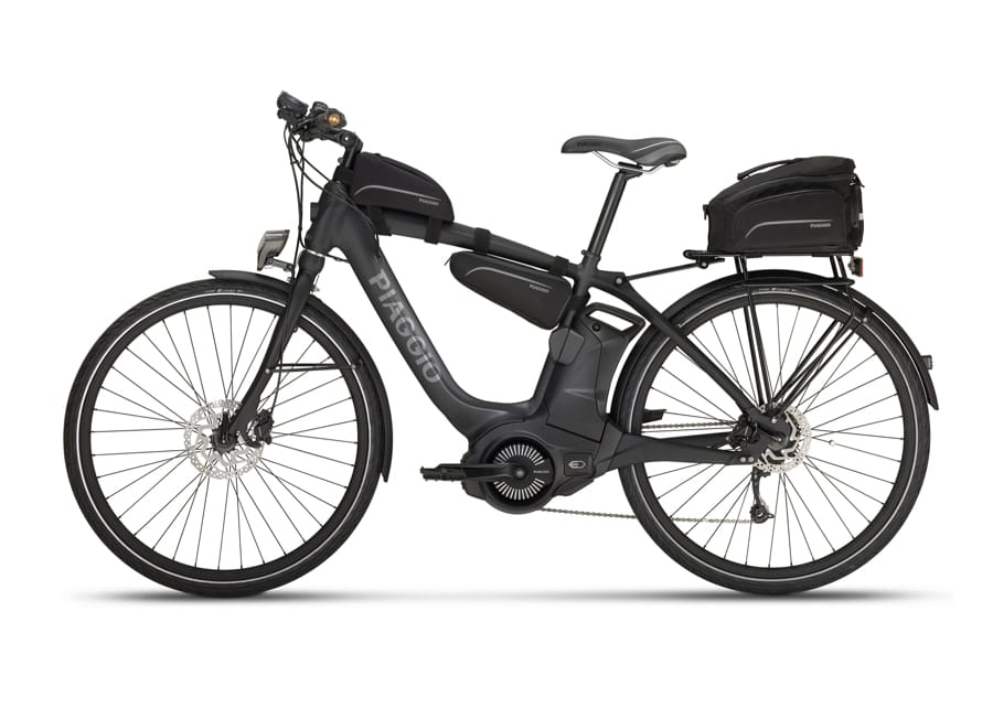 Black 606278M Piaggio Wi-Bike Flow Cycle Helmet 